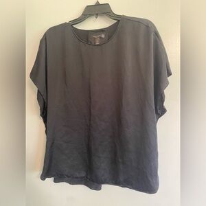 Banana Republic 100% Silk Black Blouse- Size L